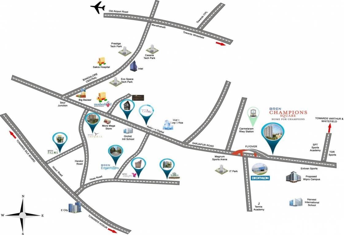 Bren Champions Square Location Image