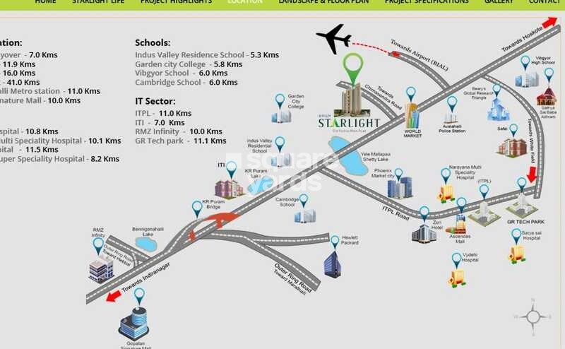 Bren Starlight Bangalore Location Image