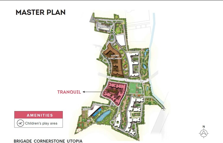 Brigade Cornerstone Utopia Tranquil Block Master Plan Image