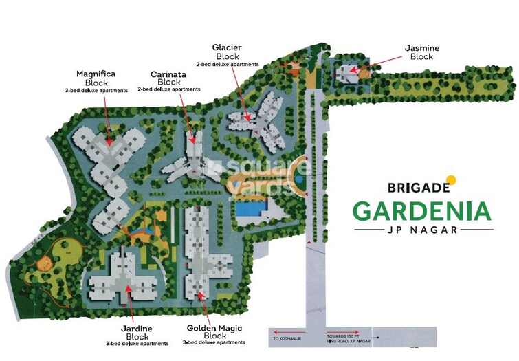 Brigade Gardenia Master Plan Image