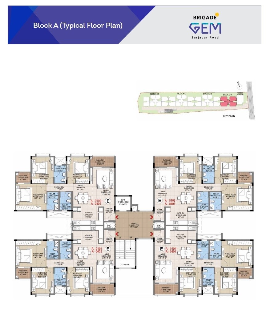 Brigade Gem Floor Plans 2