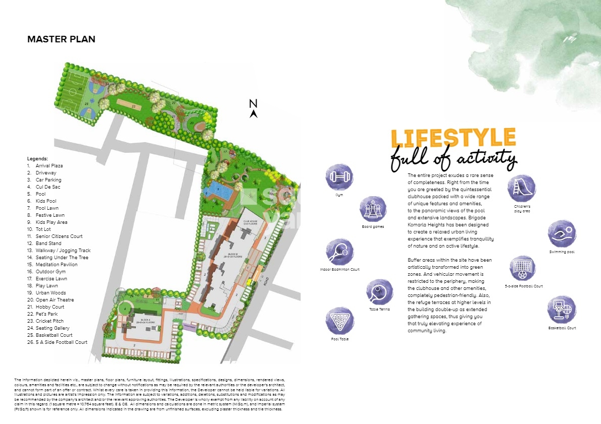 Brigade Komarla Heights Master Plan Image