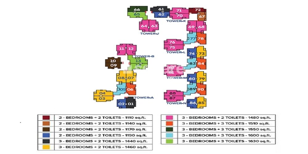 Brigade Meadows Plumeria Floor Plans