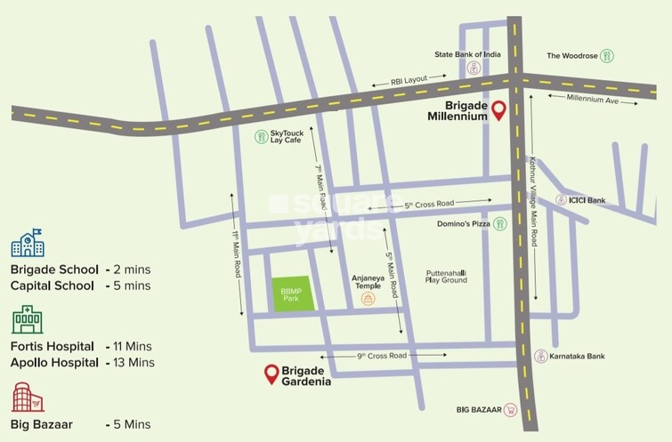 Brigade Millennium Jacaranda Location Image