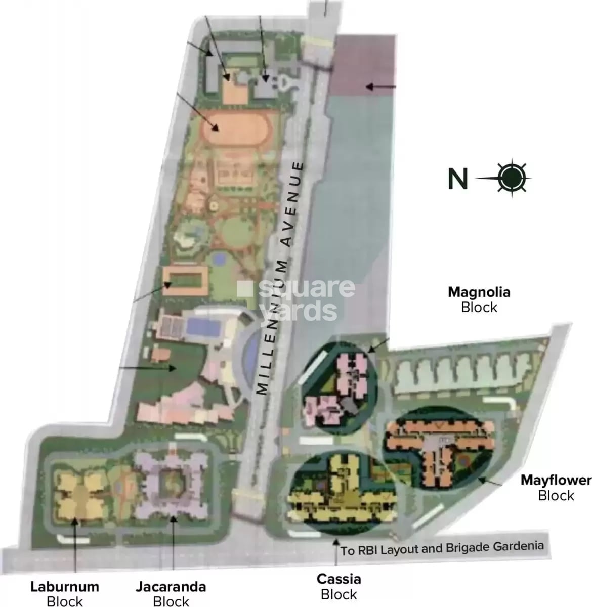 Brigade Millennium Jacaranda Master Plan 1