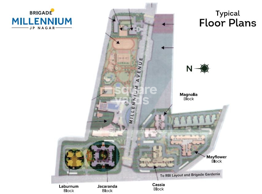 Brigade Millennium Laburnum Master Plan Image