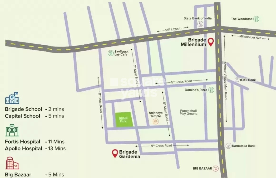 Brigade Millennium Magnolia Location Image