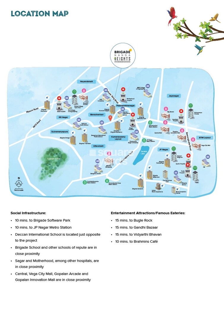 Brigade Nanda Heights Location Image