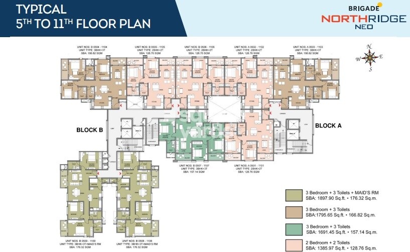 Brigade Northridge Neo Floor Plans 5