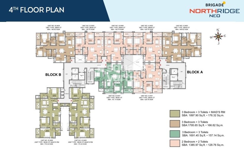 Brigade Northridge Neo Floor Plans 4