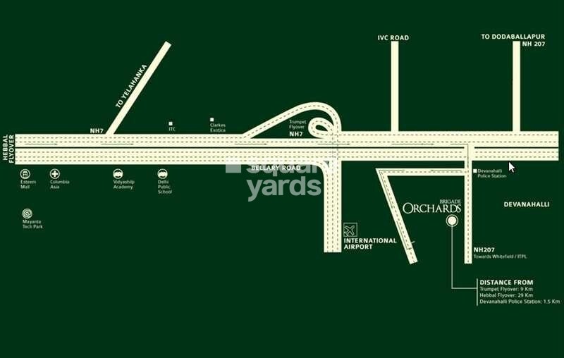 Brigade Orchards Carnation Villa Location Image