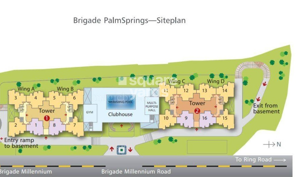 Brigade PalmSprings in JP Nagar, Bangalore 1.46 Cr Floor Plans