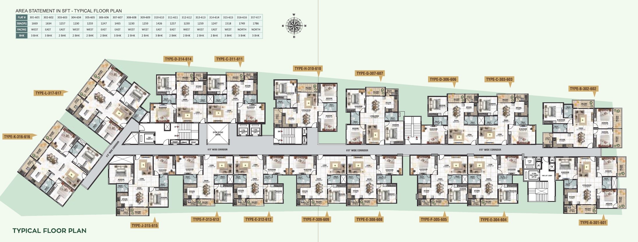 BRR North Excellency Floor Plans
