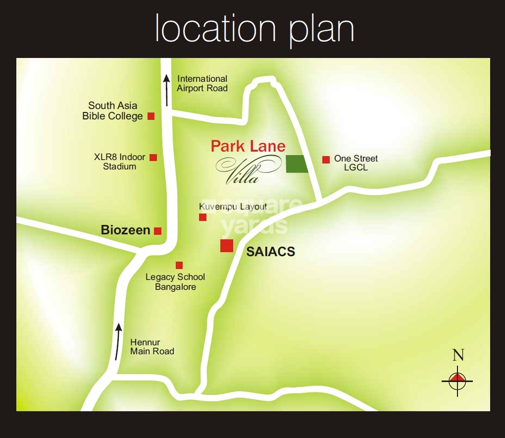 Carbon Park Lane Location Image