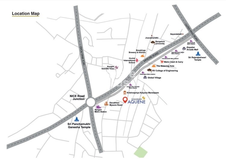 Casagrand Aquene Location Image