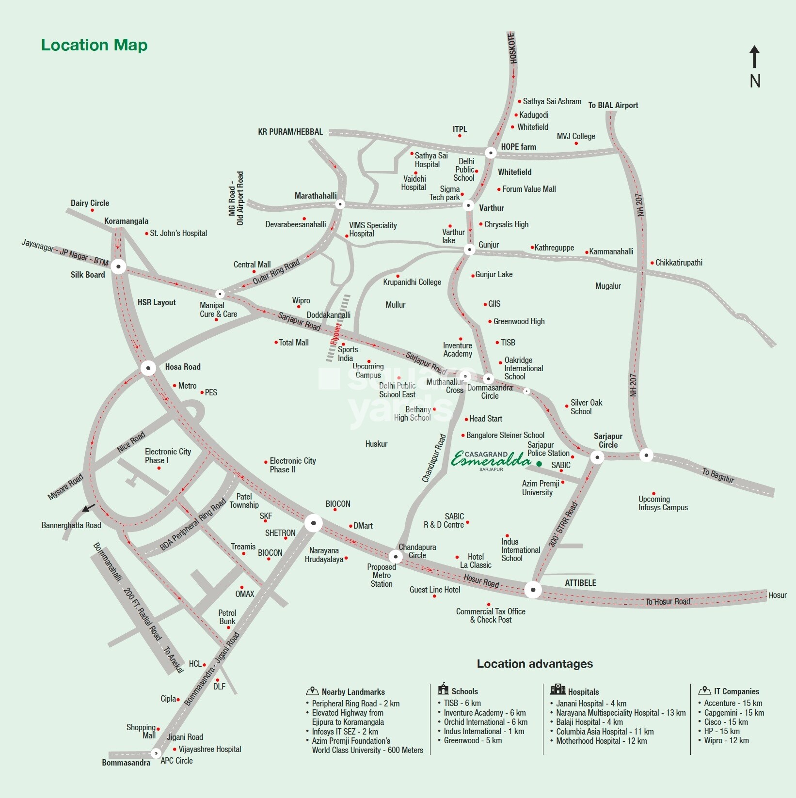 Casagrand Esmeralda Location Image