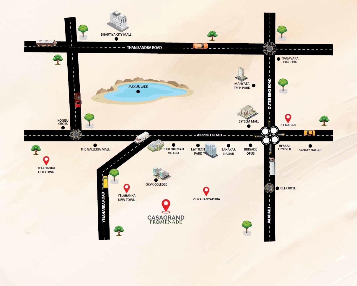 Casagrand Promenade Location Image