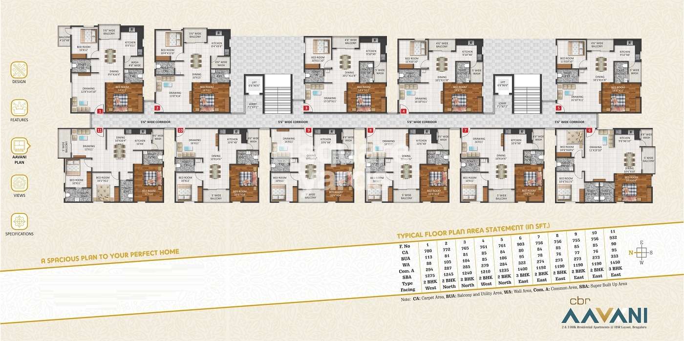cbr aavani project floor plans1 1461