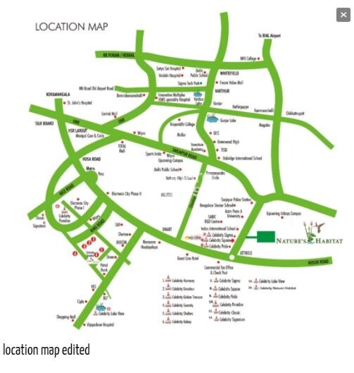 Celebrity Natures Habitat Phase - II Location Image