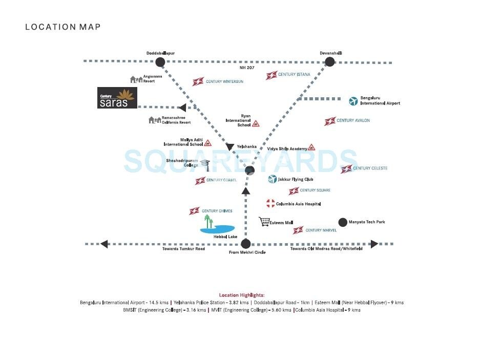 Century Saras Location Image