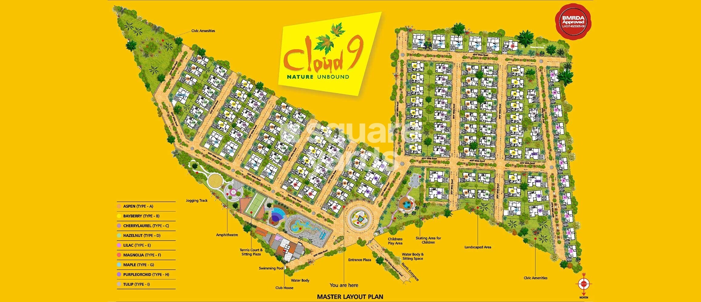 Cloud 9 Independent Villas Master Plan Image