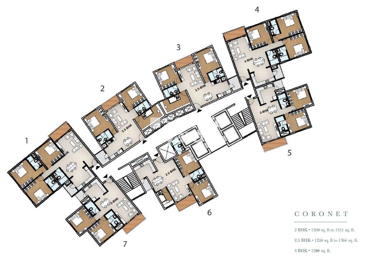 coronet monarch aqua project floor plans1 5197