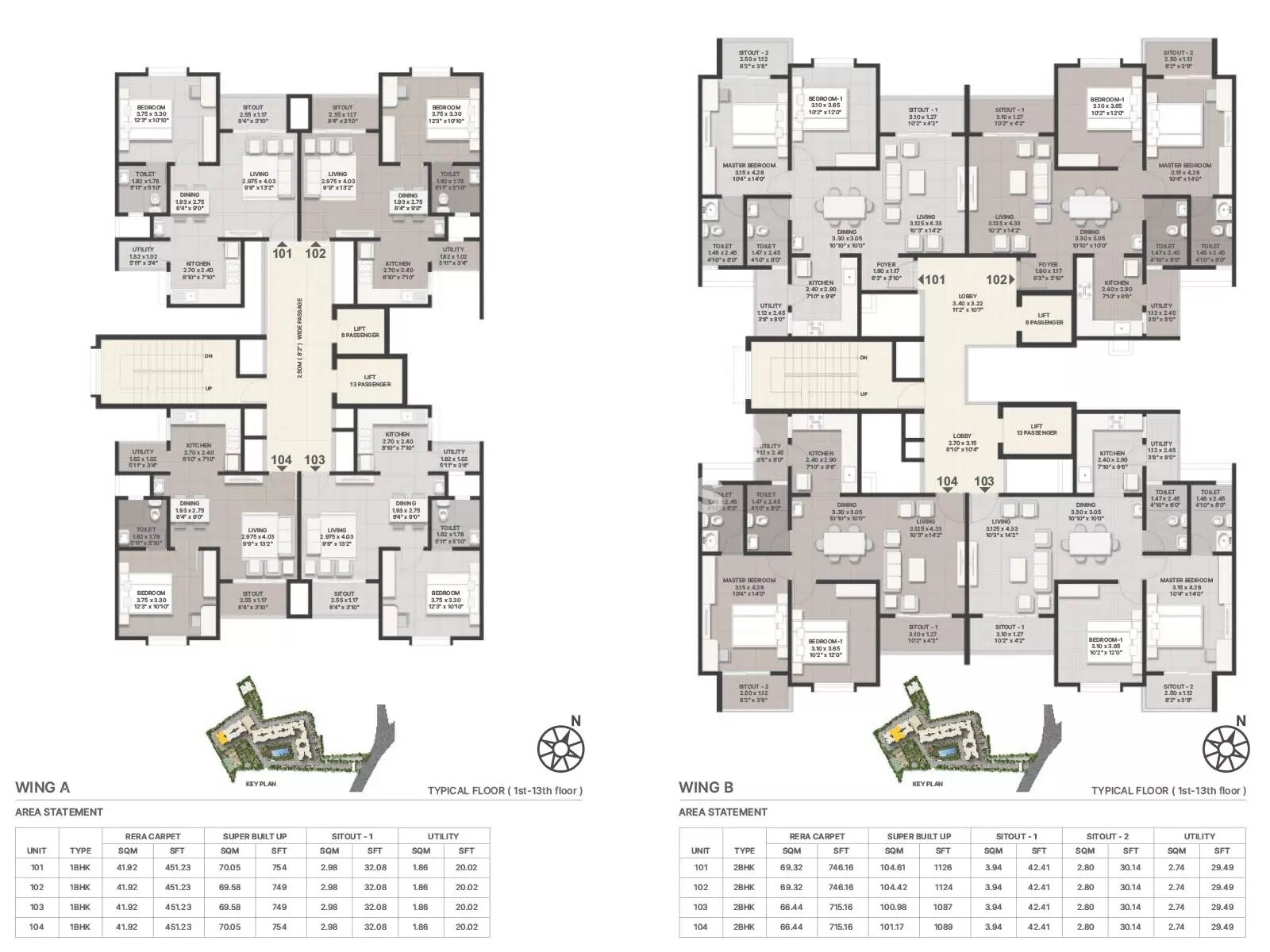 Corporate Sunrise Floor Plans