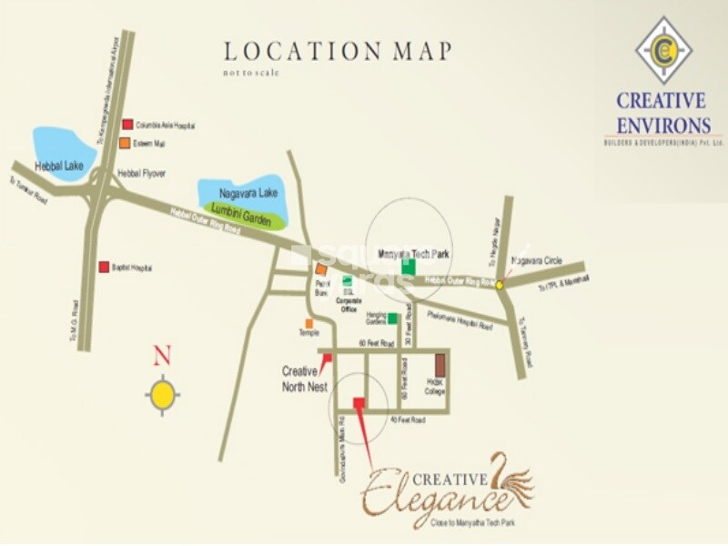 Creative Elegance Nagavara Location Image