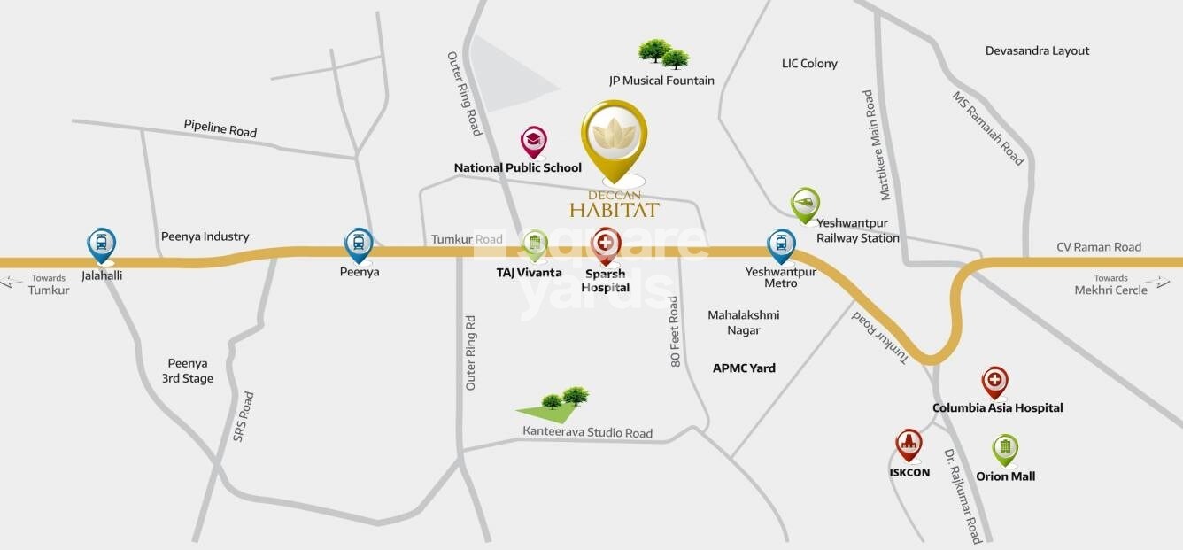 Deccan Habitat Location Image