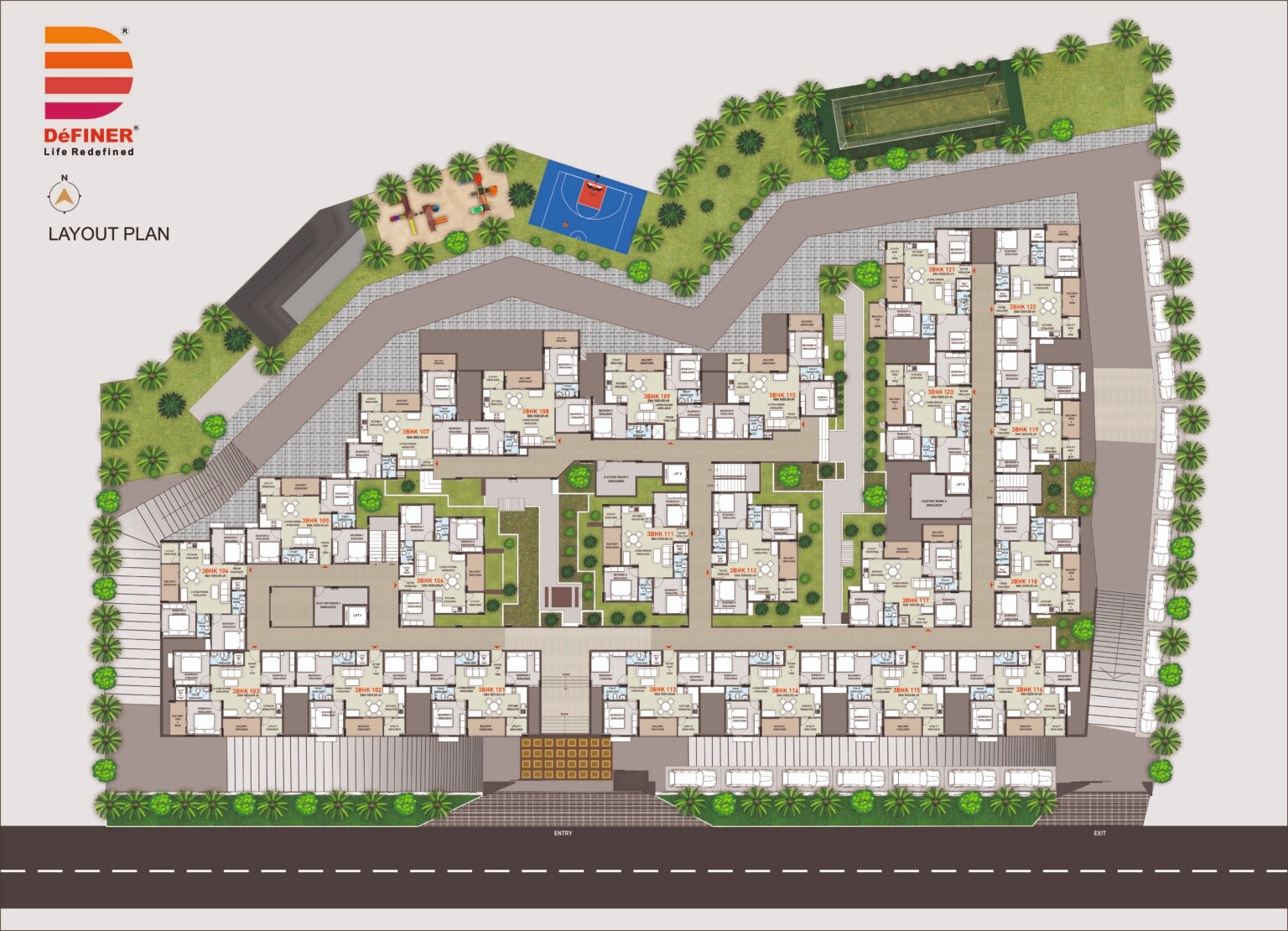 Definer-Upper-Deck_an aerial view of a building with a train on it