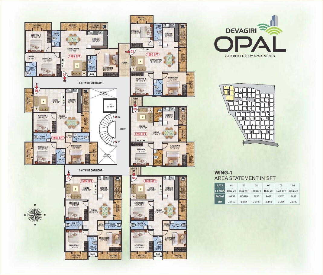 Devagiri Opal Floor Plans