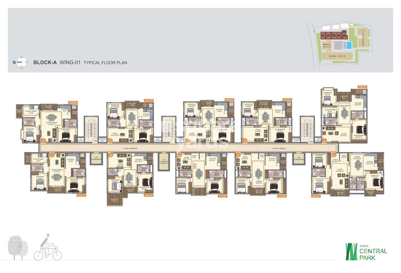 Disha Central Park Floor Plans