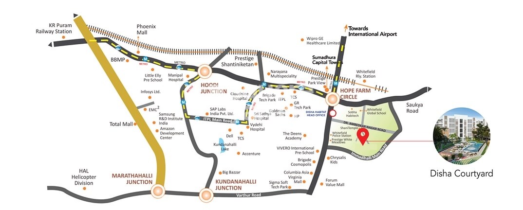 Disha Courtyard Location Image