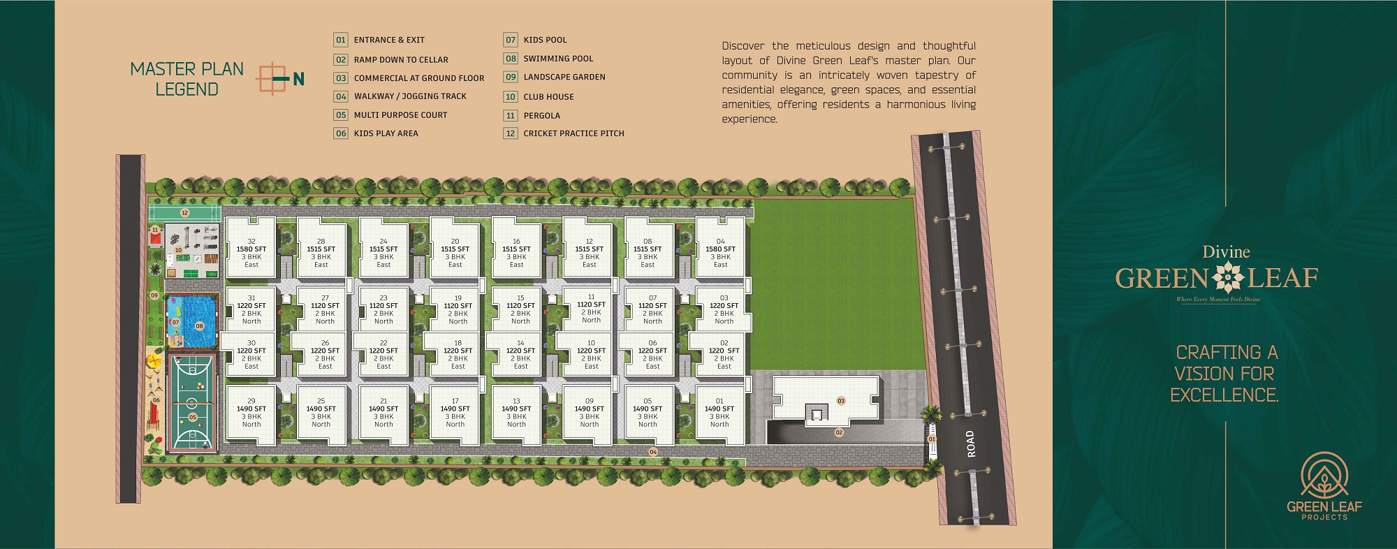 Divine Green Leaf Master Plan Image