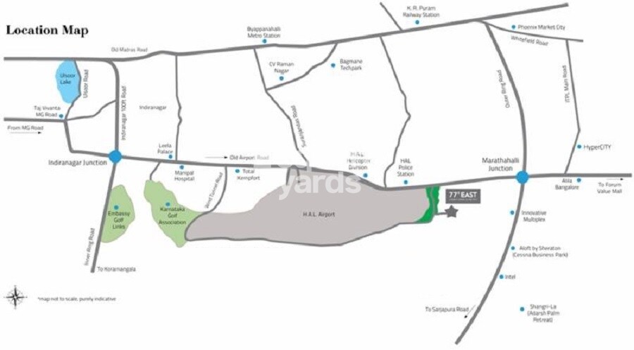 Divyasree 77 East Location Image