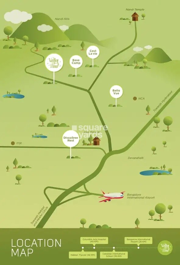 DivyaSree Valley Of The Wind Phase III Location Image