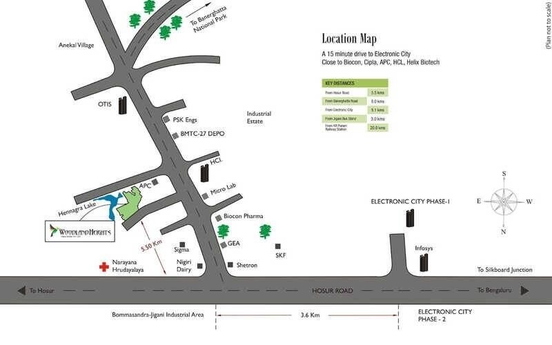 DLF Woodland Heights Location Image