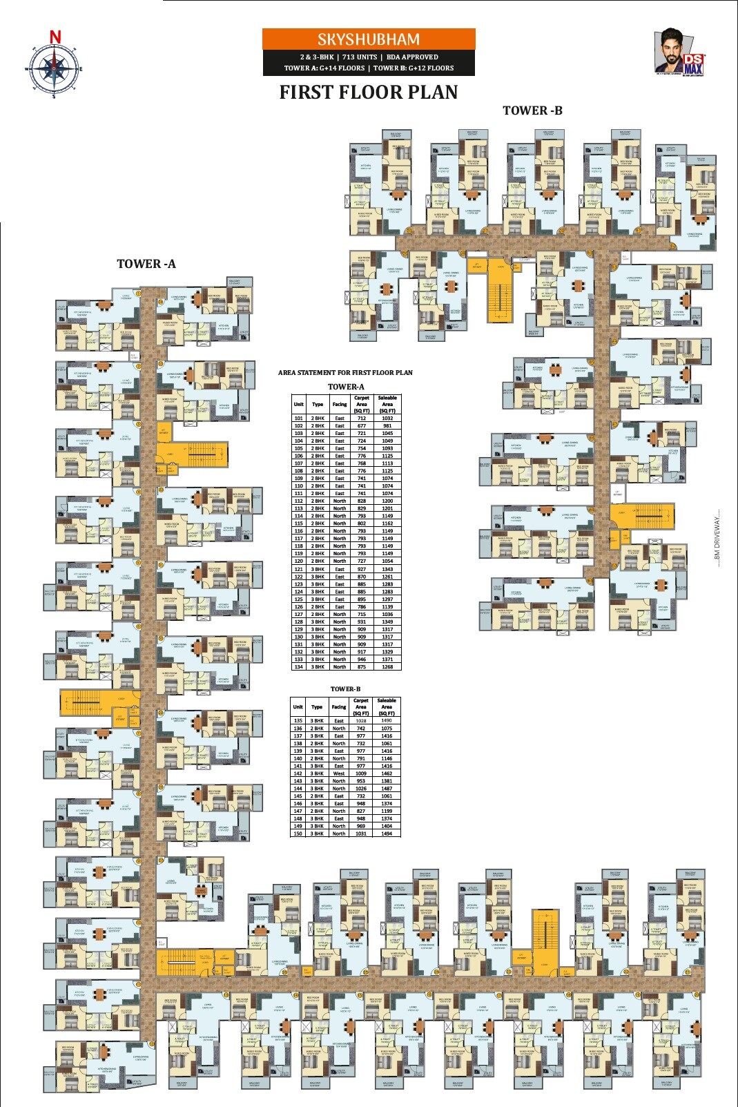 DS Max Sky Shubham Floor Plans