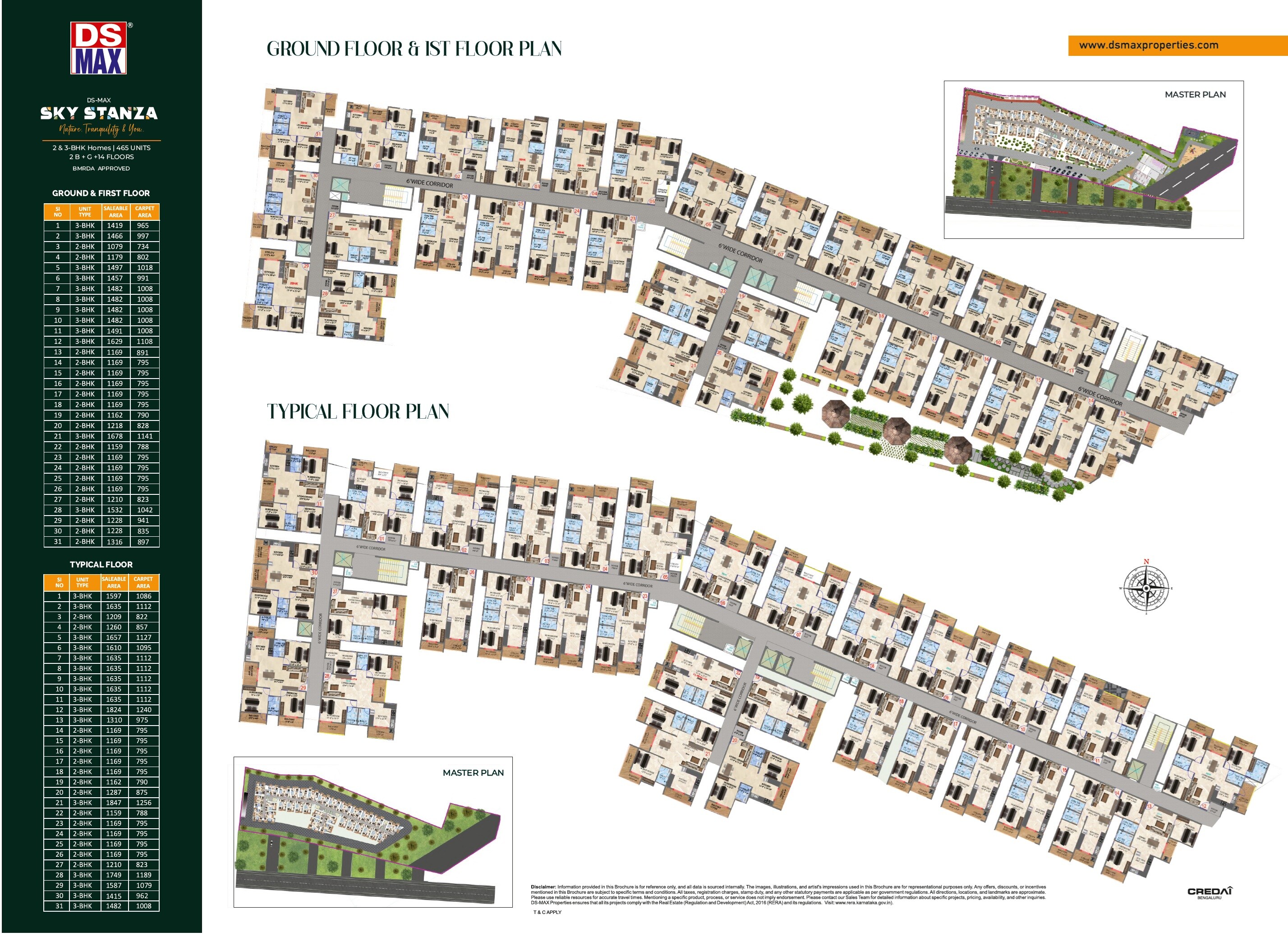DS Max Sky Stanza Floor Plans