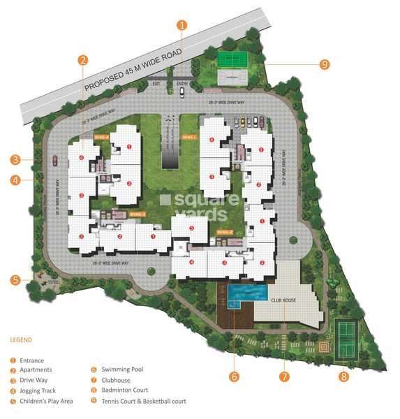 dsr sunrise towers project master plan image1