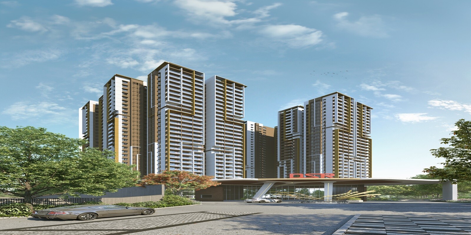 DSR The Address residential project in Dommasandra