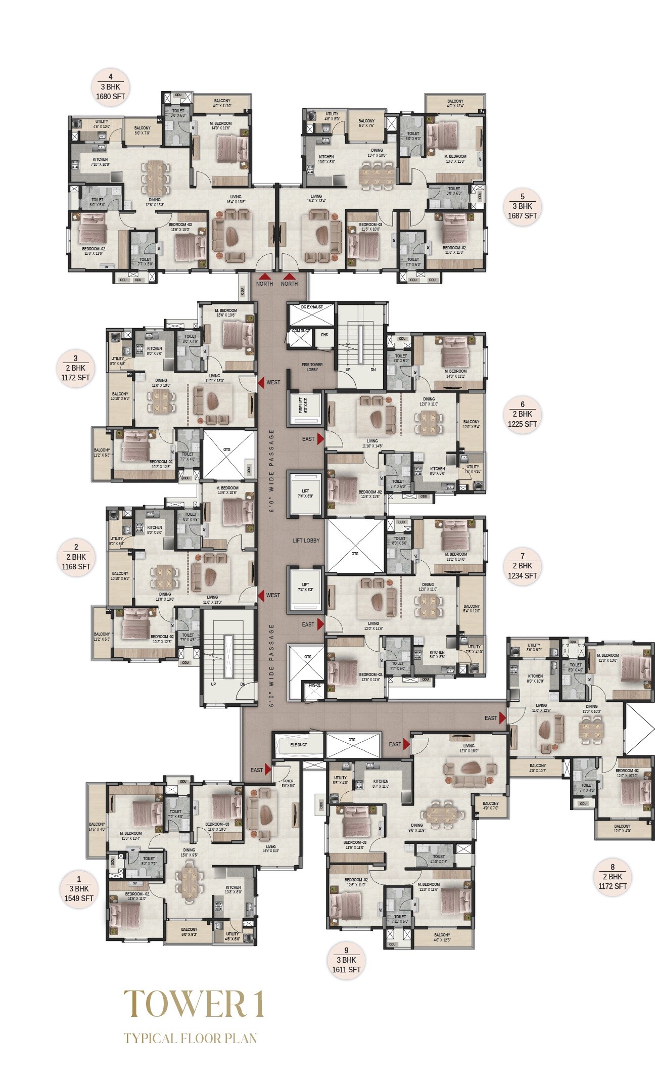 DSR The Courtyard Floor Plans