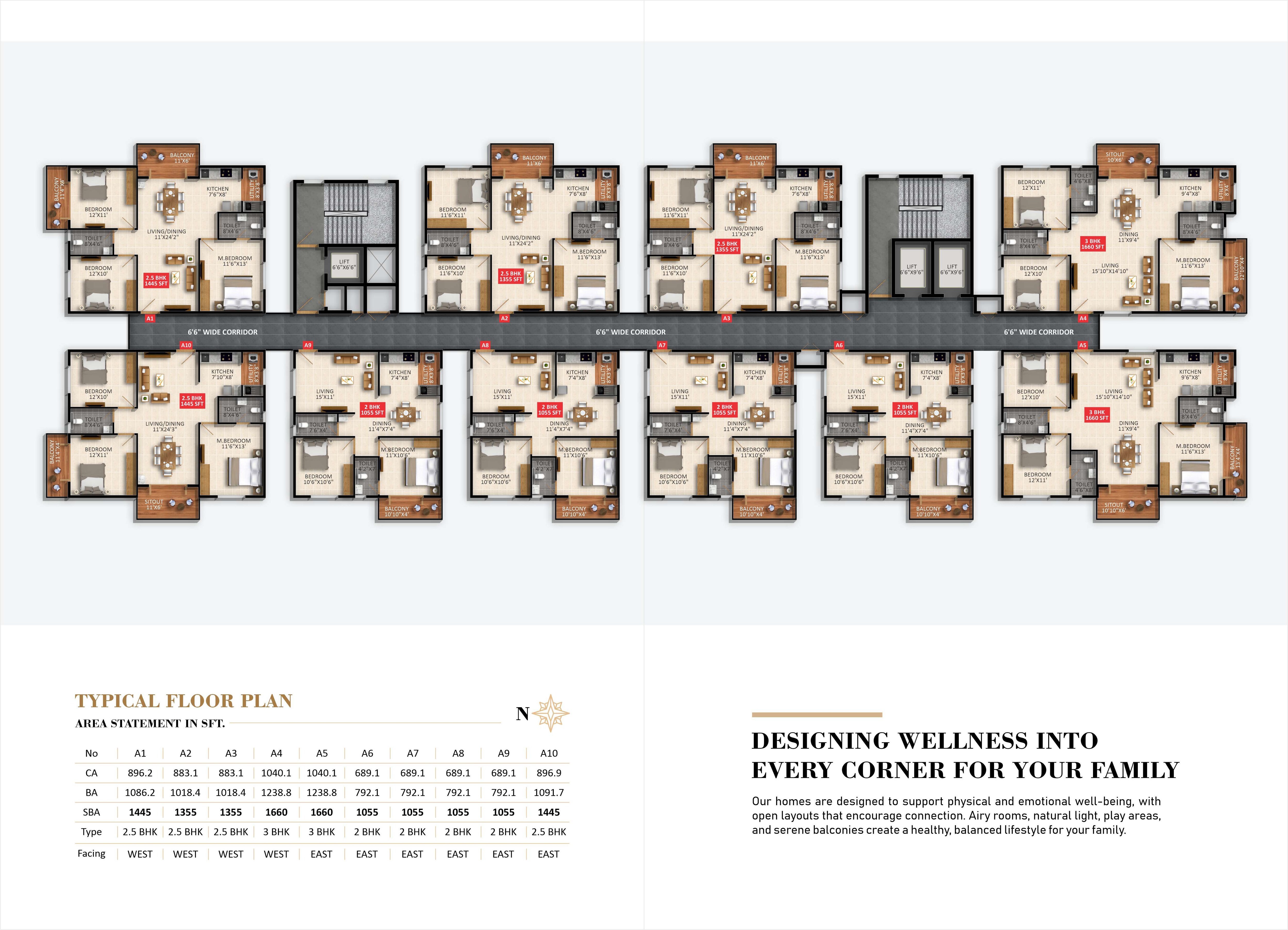 Eeshanya Aaroha Floor Plans