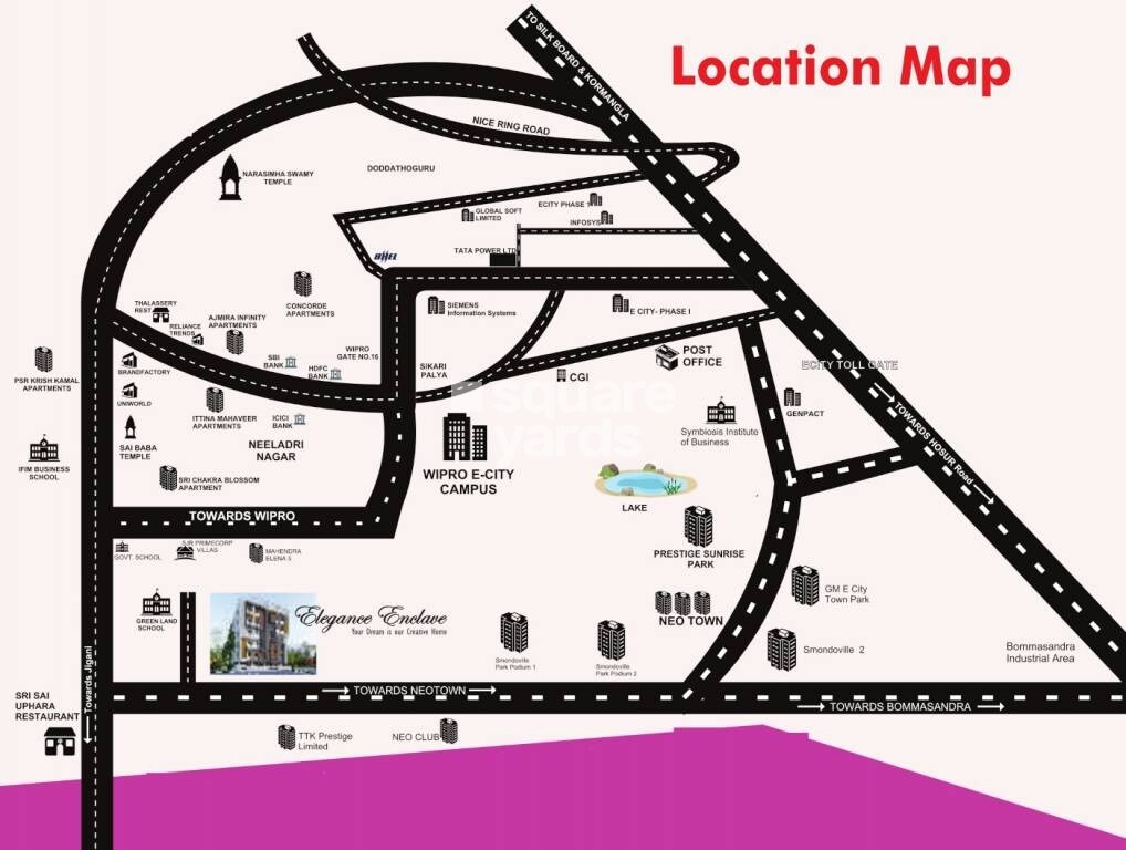 Elegance Enclave Location Image