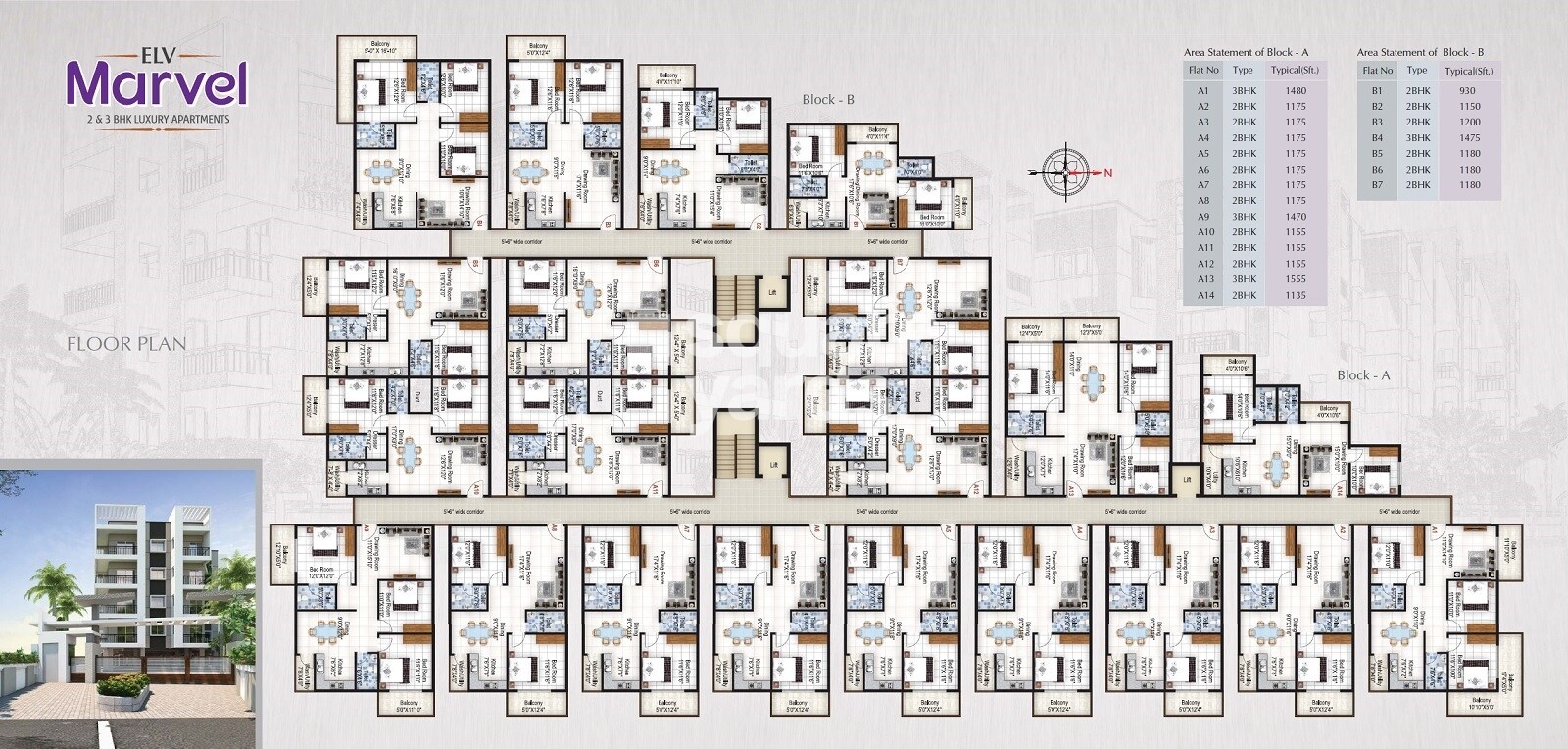 ELV Marvel Floor Plans