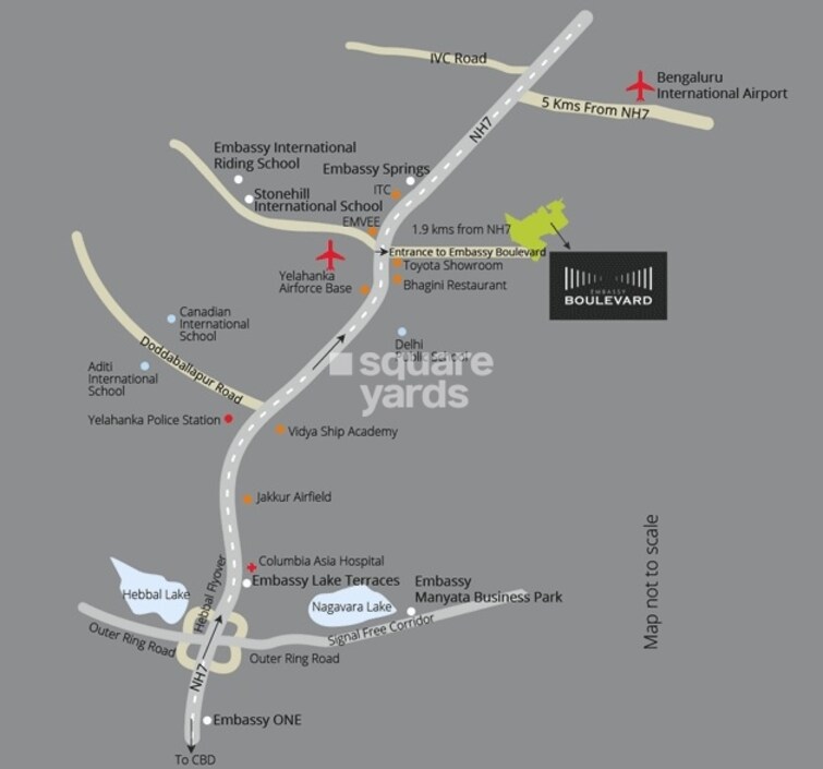 Embassy Boulevard Location Image