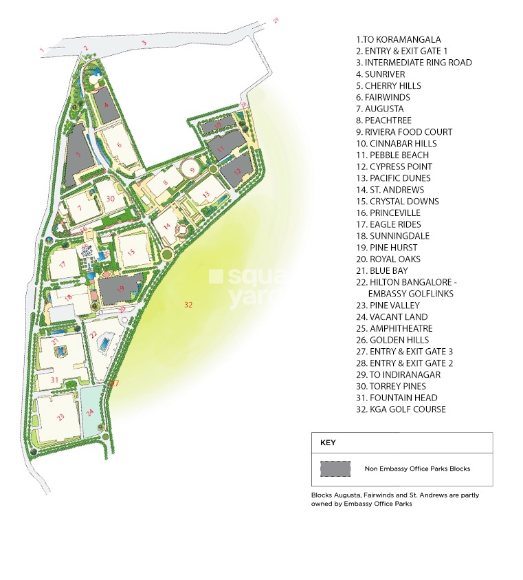 Embassy Golf Links Business Park Master Plan Image