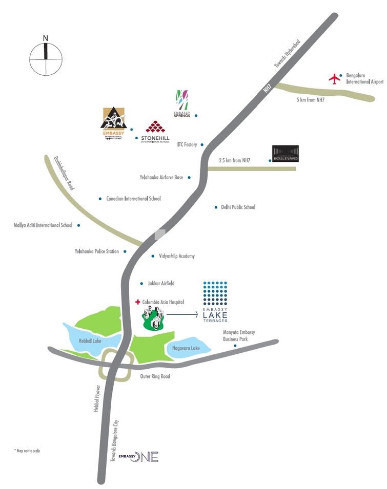 Embassy Lake Terraces Location Image