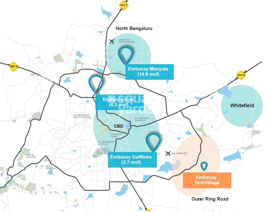 Embassy Tech Village Location Image