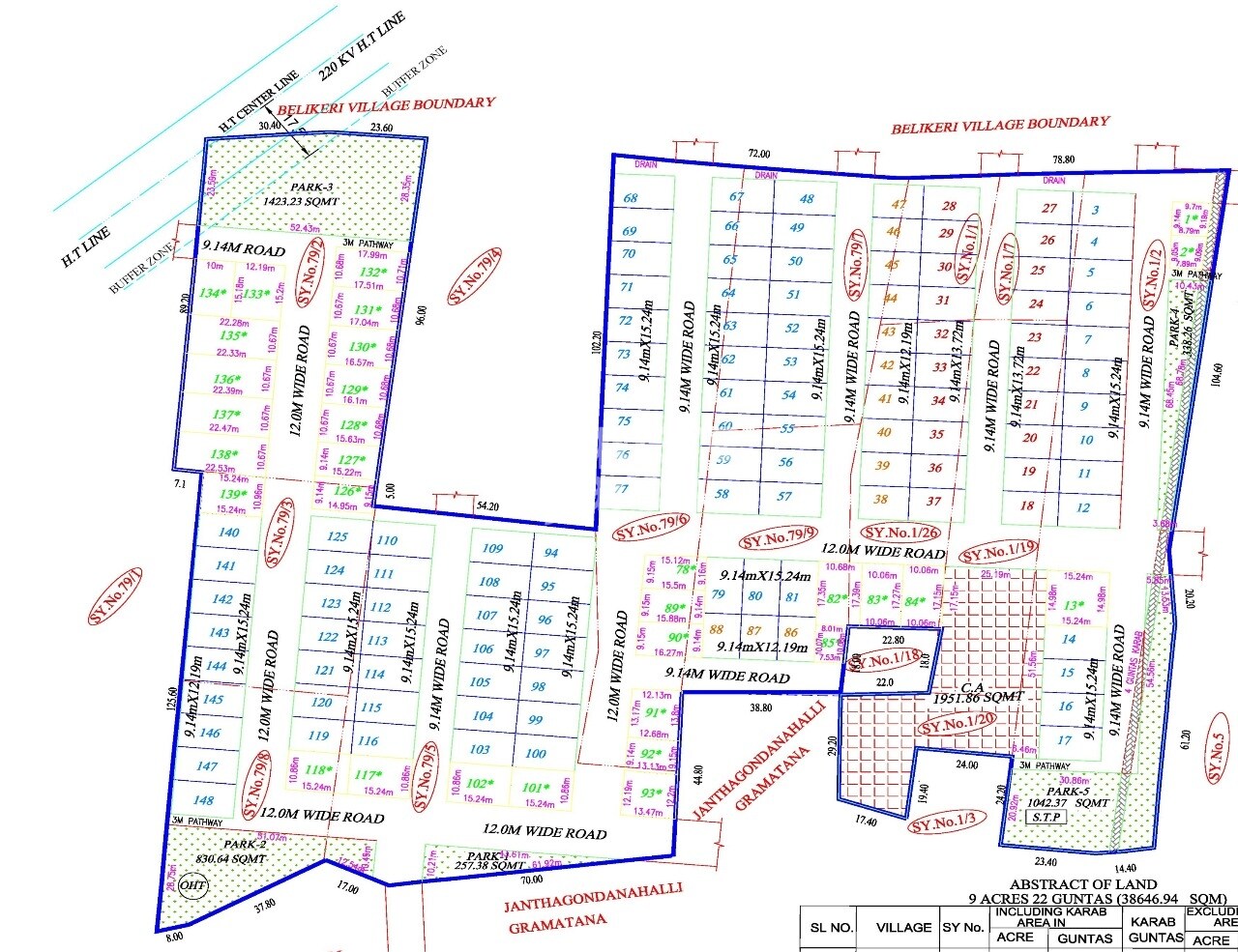 Escon Adithya Homes Paradise Master Plan 1